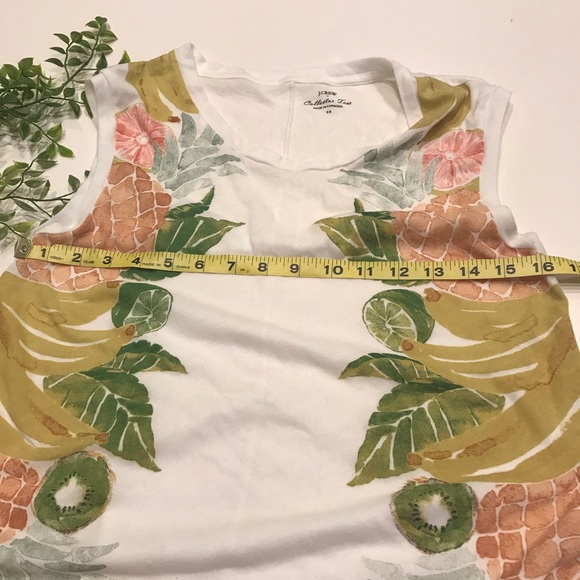 J. Crew Collection Mixed Fruit Tropical Tank XS - Picture 3 of 6